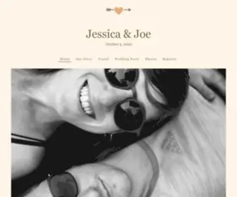 Jessicaandjoe.com(Jessica Hertz and Joe Beninati's Wedding Website) Screenshot