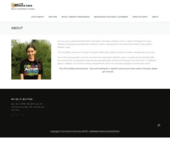 Jessicaleza.com(Board Certified Music Therapist) Screenshot