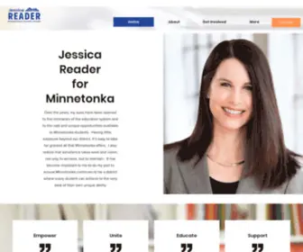 Jessicareader.com(Jessica Reader for Minnetonka Schools) Screenshot