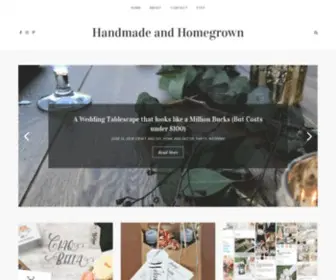 Jessicaricco.com(Handmade & Homegrown) Screenshot