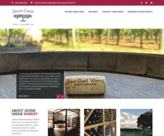 Jessiecreekwinery.com(Jessie Creek Winery) Screenshot