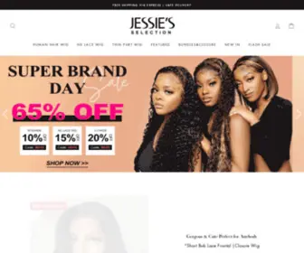 Jessiesselection.com(Affordable Human Hair Wigs) Screenshot