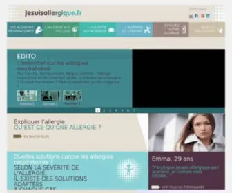 Jesuisallergique.fr(A WORLDWIDE ALLERGY COMPANY) Screenshot