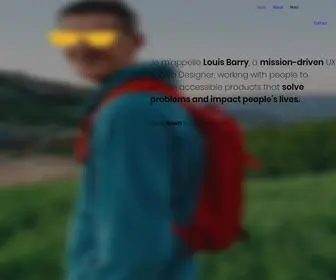 Jesuislouisbarry.com(UX Designer) Screenshot