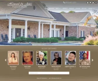 Jesupfuneralhome.com(Howard & Jones Funeral Home) Screenshot