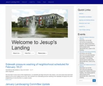 Jesupslandinghoa.org(Jesup's Landing HOA) Screenshot