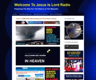 Jesusislordradio.info(Jesus Is Lord Radio) Screenshot