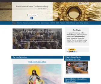 Jesusthedivinemercy.com(Foundation of Jesus The Divine Mercy) Screenshot