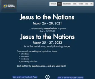 Jesustothenations.com(Jesus To the Nations) Screenshot
