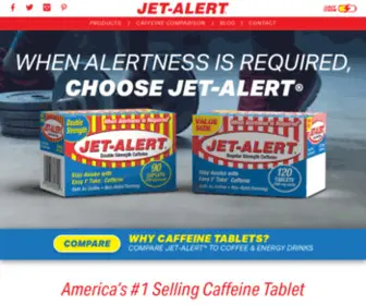 Jet-Alert.com(Fast-acting and affordable caffeine pills. Jet-Alert) Screenshot