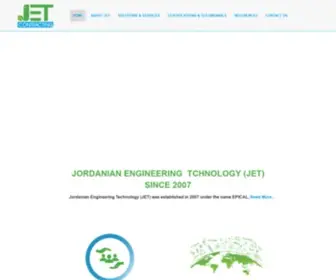 Jet-Contracting.com(Jordanian Engineering Technology (JET)) Screenshot