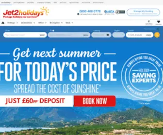 Jet2Holidays.com(Package Holidays and Cheap Holidays you can trust Jet2holidays) Screenshot