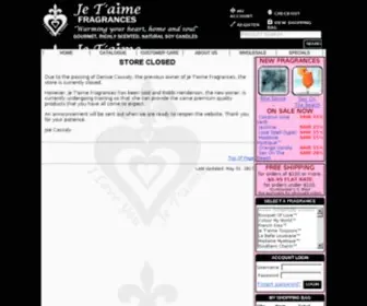 Jetaimefragrances.com(SOY CANDLES) Screenshot