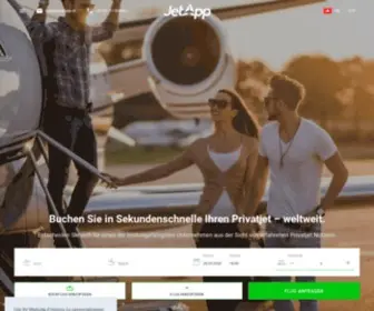 Jetapp.ch(Privatflugzeug einfach per) Screenshot