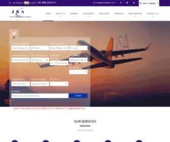 Jetaviation.co.in(Jet Serve Aviation) Screenshot