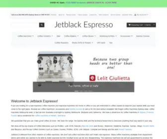 Jetblackespresso.com.au(Coffee Machines) Screenshot