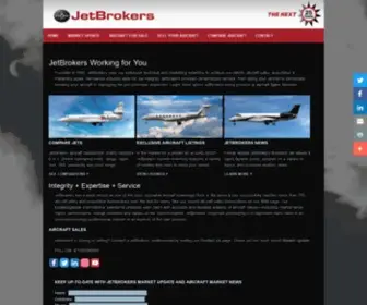 Jetbrokers.com(JetBrokers Buys & Sells Private Jets) Screenshot