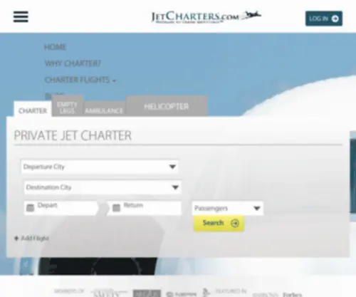 Jetcharters.com(Jet Charter) Screenshot