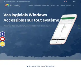 Jetclouding.com(Cloud computing et virtualisation de logiciels et Applications) Screenshot