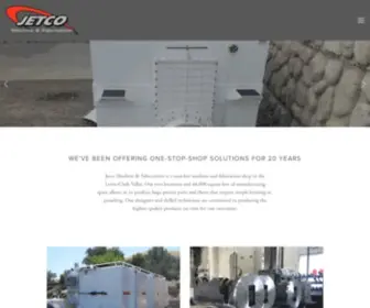 Jetco-USA.com(Jetco Machine & Fabrication) Screenshot