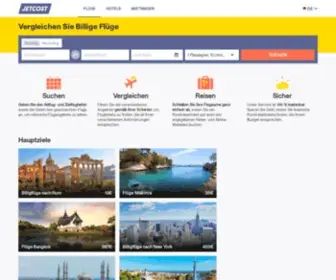 Jetcost.de(Billigflüge) Screenshot