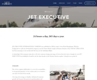 Jetexecutive.com(Jet Executive International Charter Flights) Screenshot