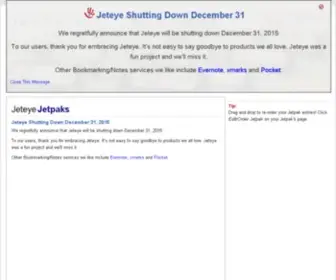 Jeteye.com(Better Bookmarks for Internet Users) Screenshot