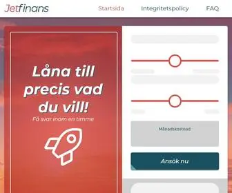 Jetfinans.se(Lån fråntillkr) Screenshot