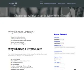 Jethub.com(Private Jet Charters) Screenshot