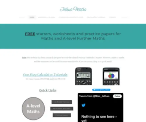 Jethwamaths.com(Jethwa Maths) Screenshot