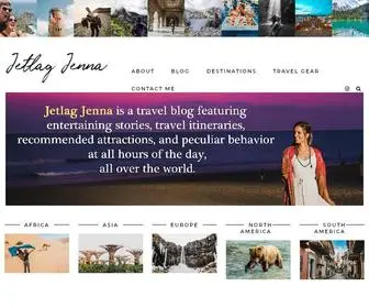 Jetlagjenna.com(Jetlag Jenna) Screenshot