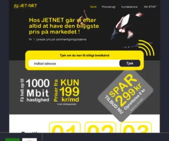 Jetnet.dk(JETNET bredbånd) Screenshot