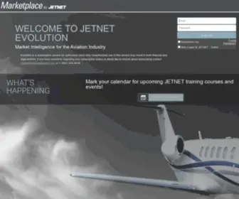 Jetnetevolution.com(JETNET Evolution) Screenshot