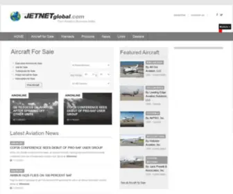 JetnetGlobal.com(JETNET) Screenshot