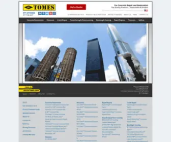 Jetomes.com(Concrete Repair and Concrete Restoration Products) Screenshot