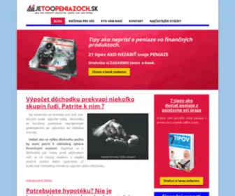 Jetoopeniazoch.sk(Jetoopeniazoch Ing. Stanislav Jendrišák) Screenshot