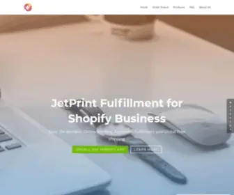 Jetprintapp.com(JetPrint Print on Demand Services & Drop Shipping for E) Screenshot
