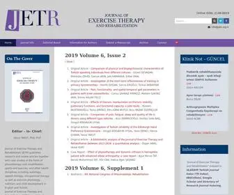 Jetr.org.tr(Journal of Exercise Therapy and Rehabilitation) Screenshot