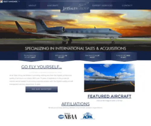 Jetsalesgroup.com(The Home of Jet Sales Group) Screenshot