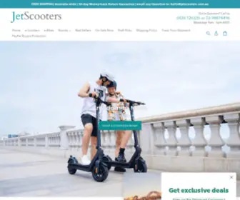 Jetscooters.com.au(Best range of Electric Scooters) Screenshot