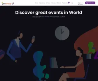 Jetsevent.com(Discover Events) Screenshot