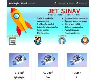 Jetsinav.com(Php sınav sistemi) Screenshot