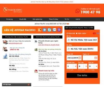 Jetstargiare.com(Jetstar Pacific) Screenshot