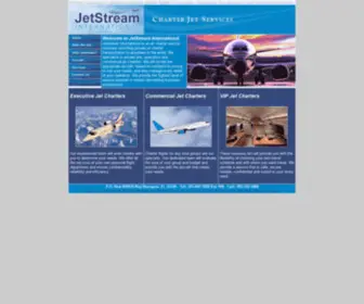 Jetstreamintl.com(Private Jet Charter Executive Air Charters Corporate Jets flights) Screenshot