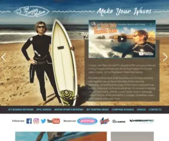 Jetsurfingnation.com(The new exciting sport of jet surfing) Screenshot