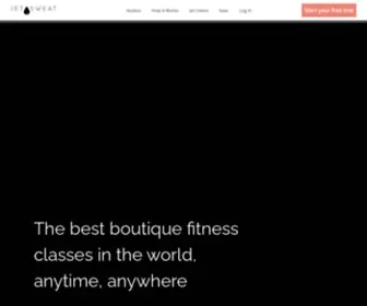 Jetsweatfitness.com(Bring the boutique studio experience home with HIIT) Screenshot