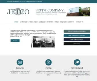 Jettandcompanyinc.com(CONSTRUCTION MATERIALS) Screenshot