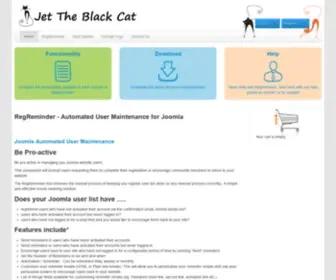 Jettheblackcat.com(Jet The Black Cat) Screenshot