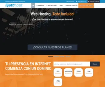 Jetthost.com.mx(Web Hosting) Screenshot