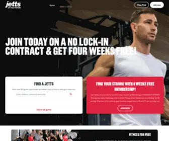 Jetts.com.au(Jetts Fitness Australia) Screenshot